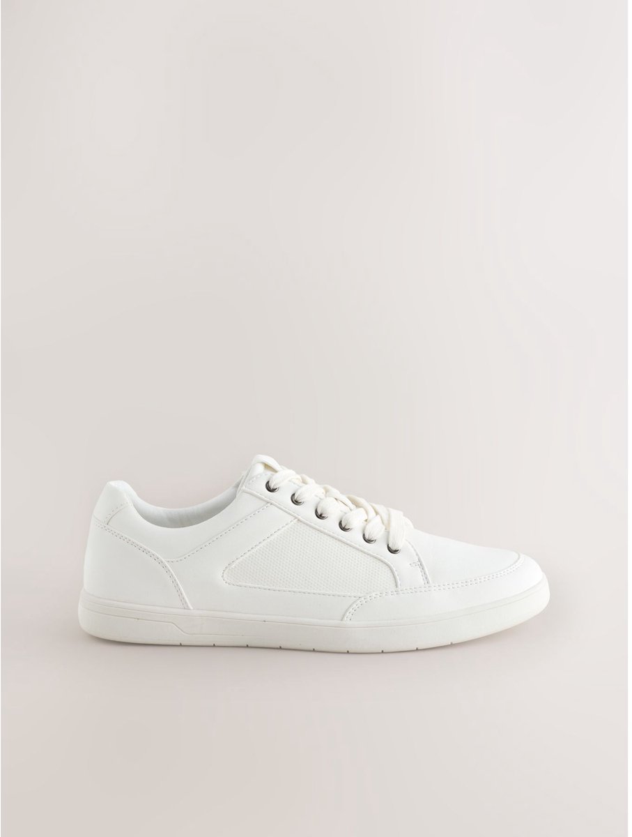 Next - Heren - Smart-casual sneakers - Wit