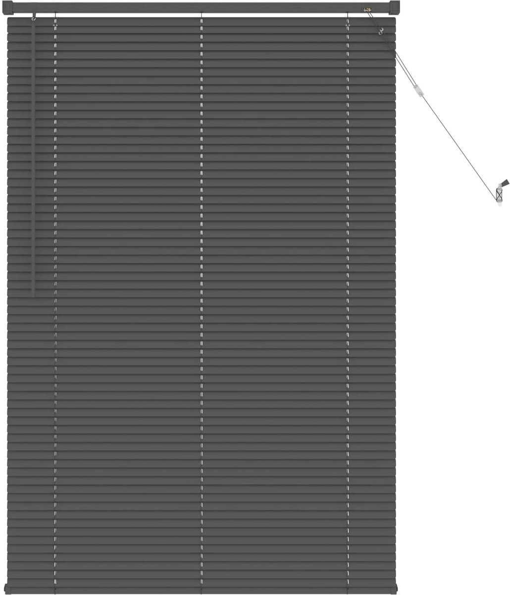 vidaXL - Jaloezie - Zilvergrijs - 150 - x - 70 - cm - 25 - mm - PVC