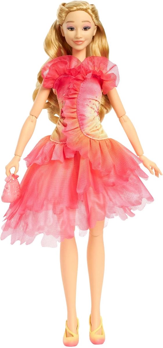 Modepop Glinda met Blonde Haardossen en Accessoires - Flexibele Balletjurk van Merkloos — afbeelding 4