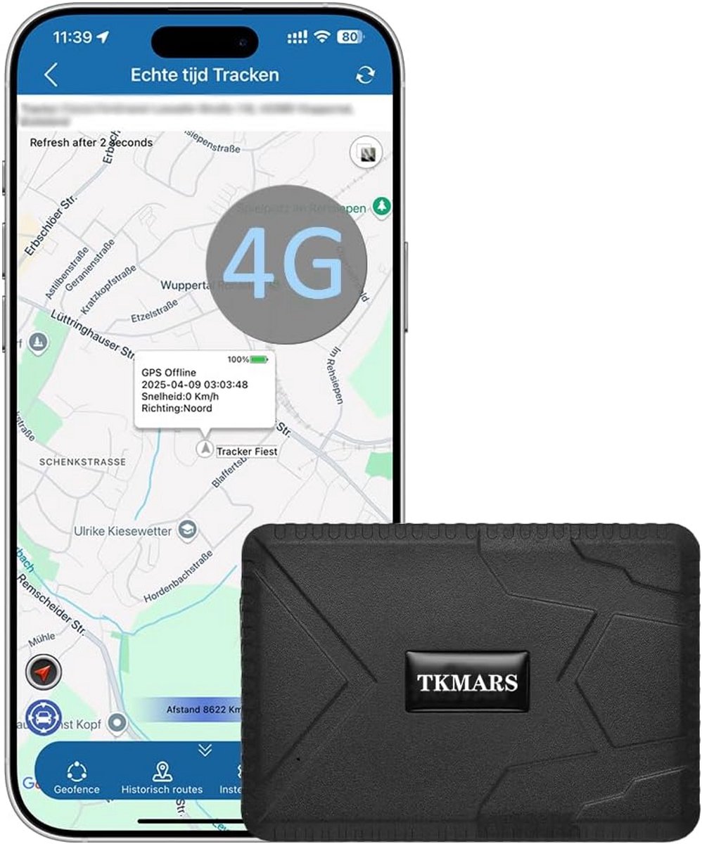 Krachtige 4G GPS Tracker met Lange Batterijduur en Realtime Locatie