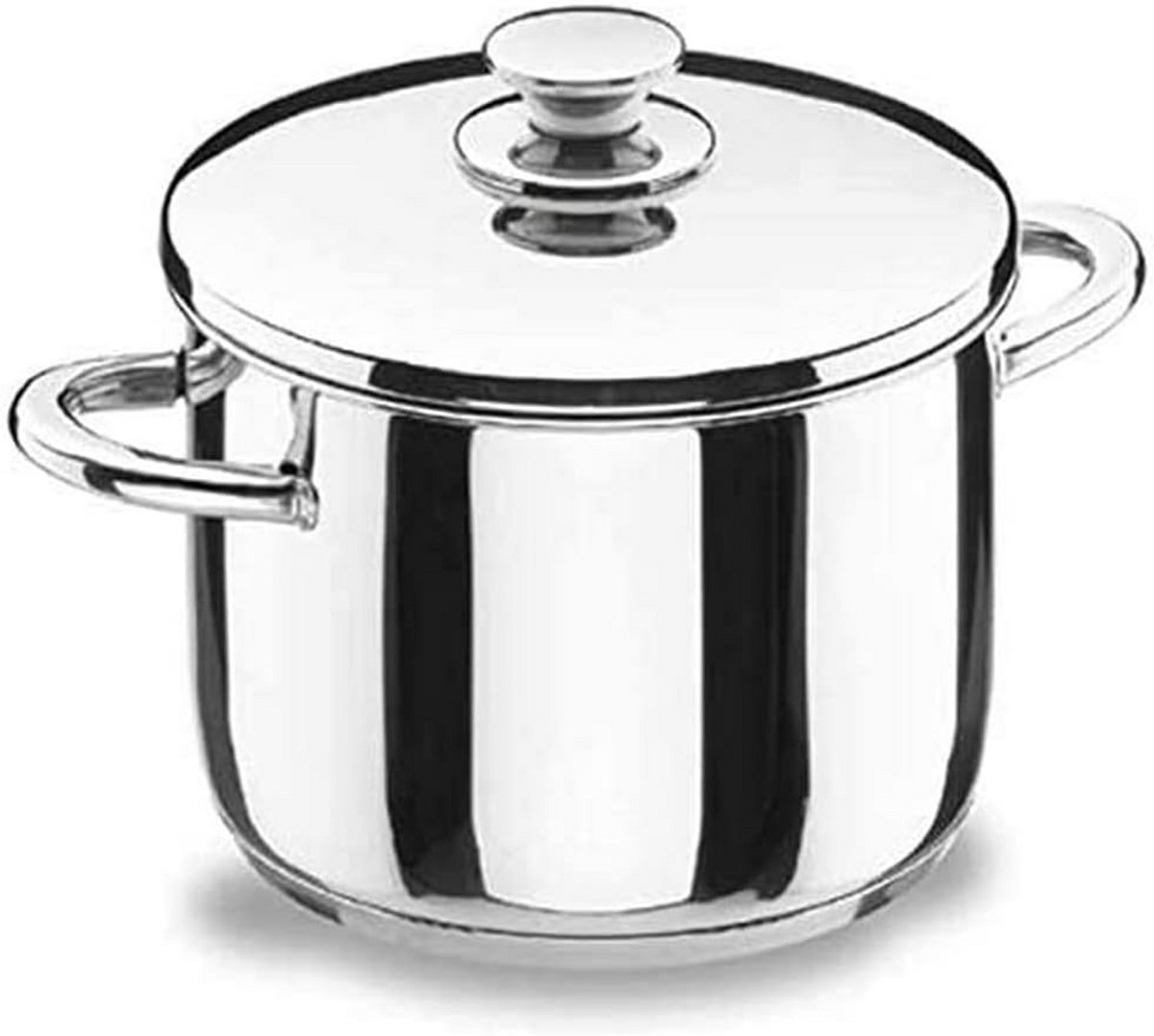 RVS Kookpan met Deksel 16 cm Keramische Bodem