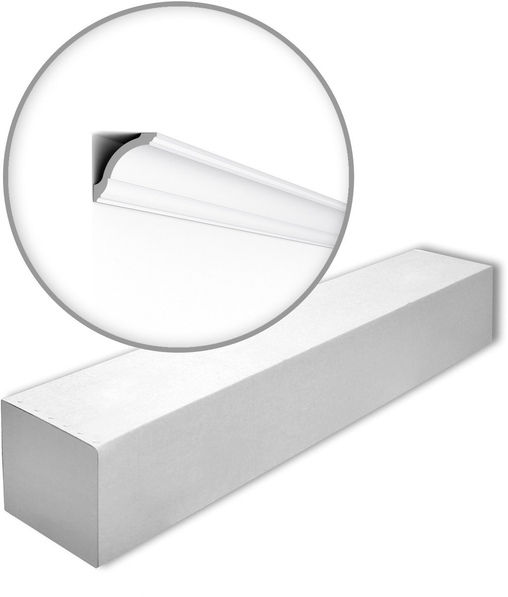 NMC GO-box-10 NOMASTYL Noel Marquet 1 doos 10 stukken Kroonlijst modern design wit | 20 m