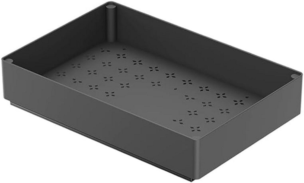 Uittrekbare Keukenkast Organizer Zwart Flexibele Opbergruimte