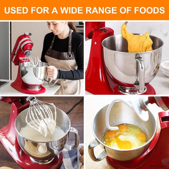 Roestvrijstalen Mengkom met Handvat voor 4.5/5QT Keukenmixer van KitchenAid — afbeelding 2