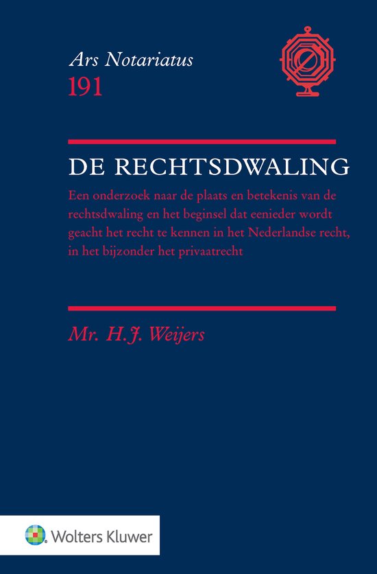 De rechtsdwaling - cover