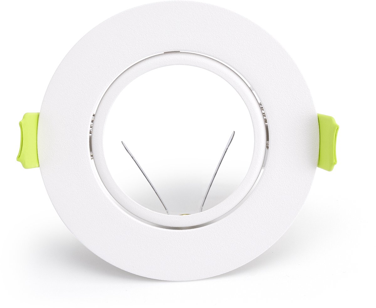 Integral inbouwspot Wit rond kantelbaar | zaagmaat 7cm | incl. GU10 fitting excl. lichtbron | GU10