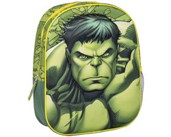 Hulk Rugzak Jongens – Marvel Schooltas Kind – 3D 31 cm