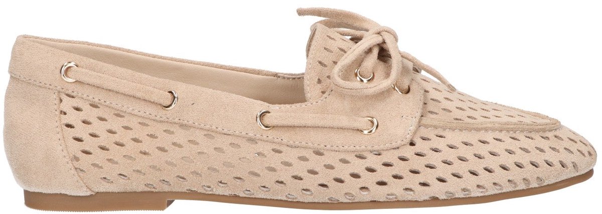 La Strada Mocassin Beige Textiel - Damesschoenen - Maat - 38
