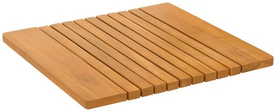 Festnight Badmat van acaciahout houten badmat badmat badmat badmat 80 x 50 cm