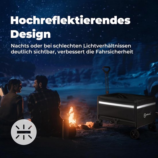 Bolderkar opvouwbaar - Stevig opvouwbaar frame - Strandwagen - Boodschappenkar van Bolderkar Opvouwbaar — afbeelding 2