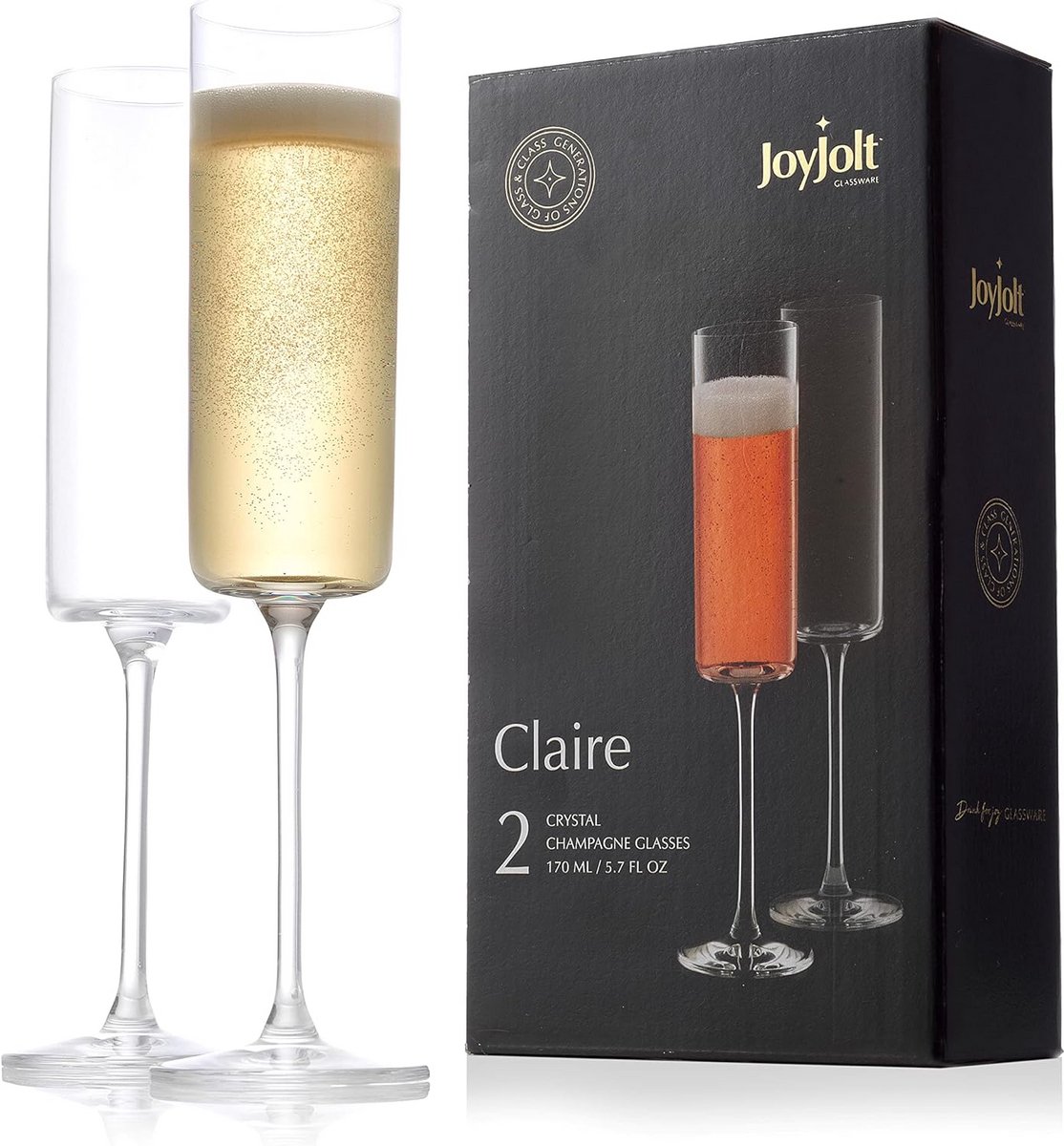 Set van 20 Kristallen Champagneglazen - Elegant 180ml Fluiten voor Bruiloft en Feest