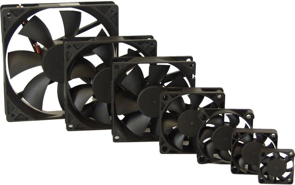 Stille PC Behuizingsventilator 80mm (80x80x15mm) - Hoge Snelheid Koeling 2500 RPM
