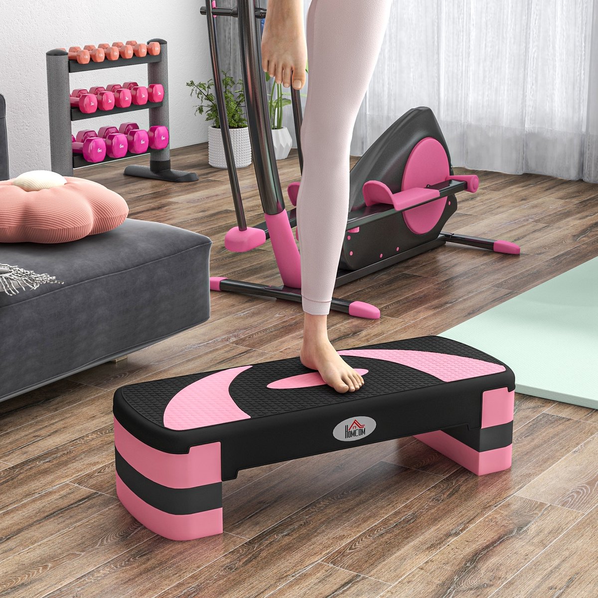 MODFU - Aerobic Stepper - Verstelbaar - Zwart - Kunststof
