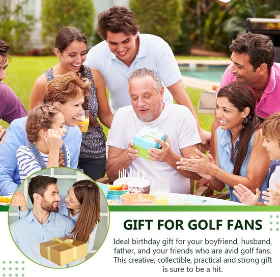 Golfbal Cadeau - Verjaardag Present - Sporten - Grappig Ontwerp - 4.26 cm - Groen Wit — afbeelding 5