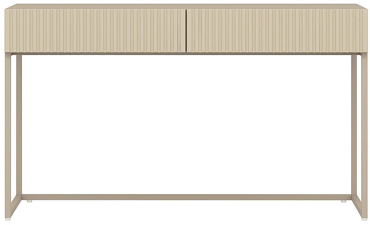 Vente-unique Bureau met 2 lades - Beige - CALDRIN