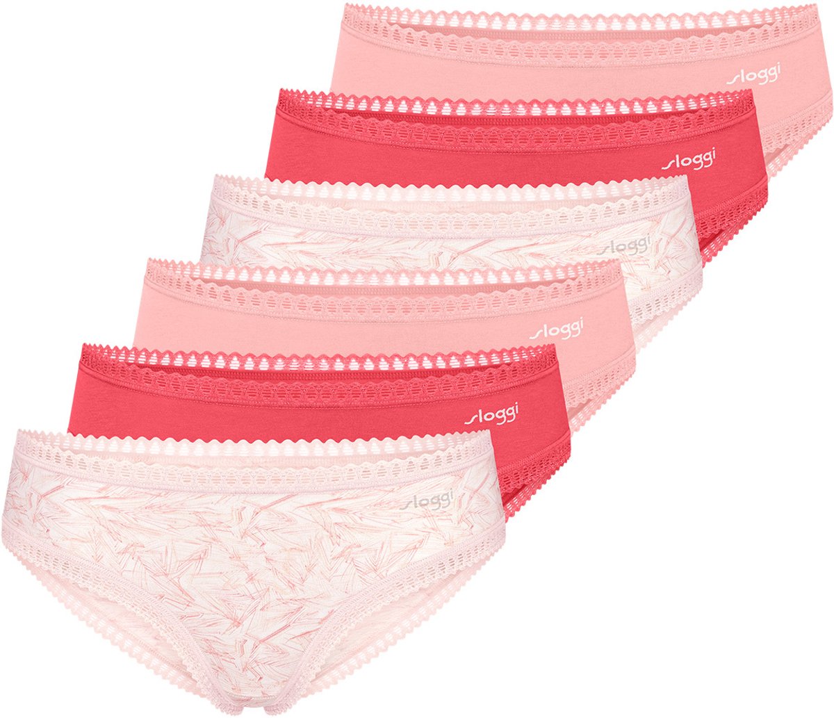 sloggi Dames hipster slip 6 pack GO Crush
