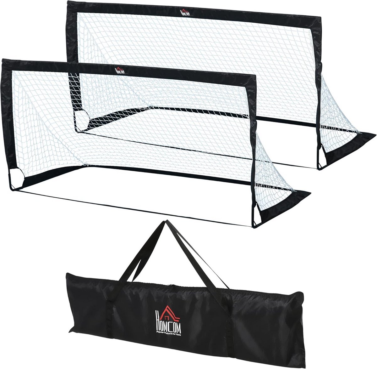 Set van 2 Inklapbare Voetbaldoelen voor Training en Tuin - Weerbestendig