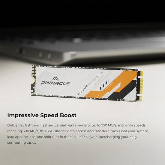 Interne SSD M.2 SATA III 1TB 2280 voor Laptop en Desktop - Hoge Snelheid tot 520MB/s van Merkloos — afbeelding 4
