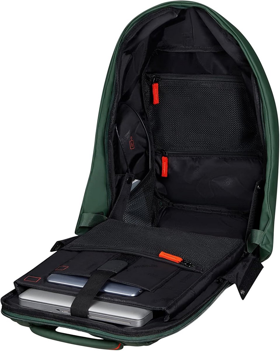 Laptoptas 15.6 Inch Unisex Rugzak Waterafstotend met USB-Poort Trendy Groen
