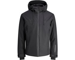 Jack & Jones - Heren Jas winter Fusion Technical Jacket - Zwart - Maat L