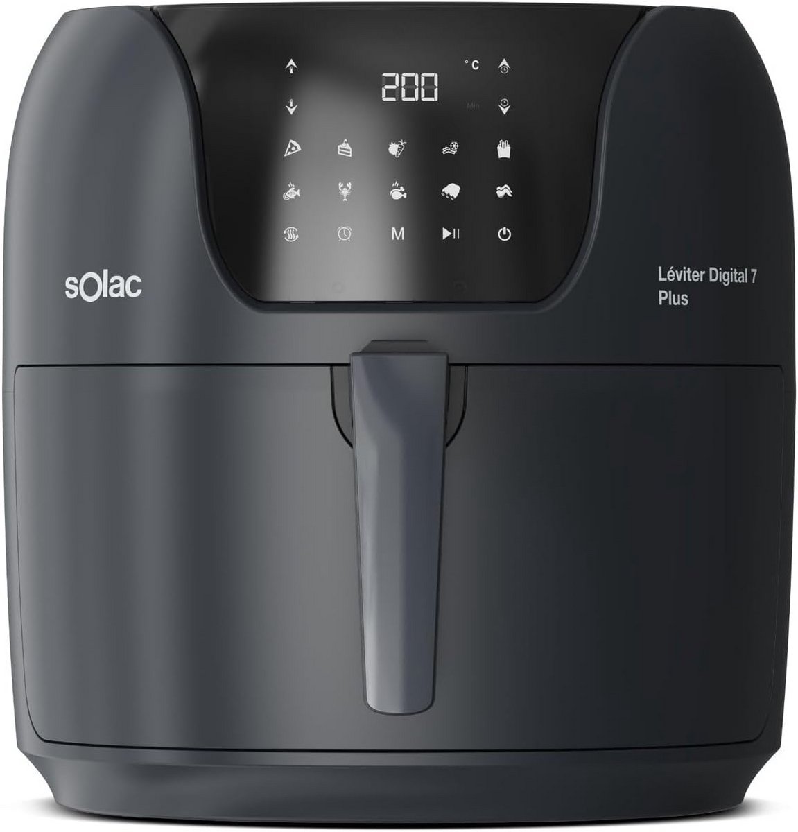 Grote Airfryer 7,4L - 1800W - Zwart - Met Touch Display en Timer