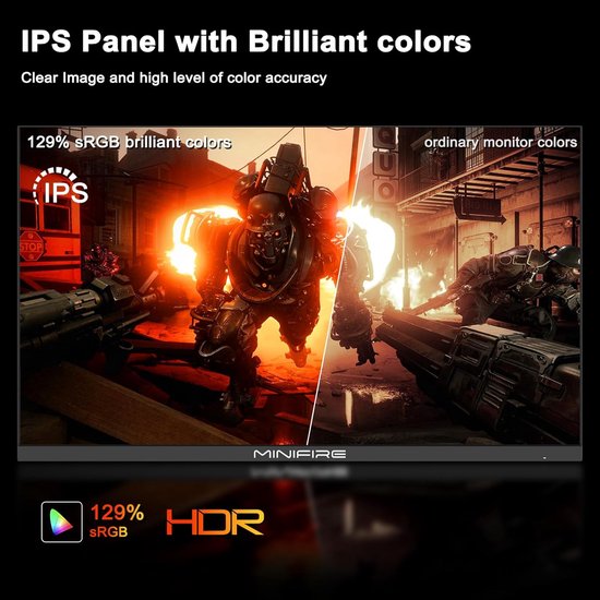 27 inch Gaming Monitor 200Hz Snel IPS Paneel — afbeelding 2