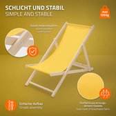 ECD Germany Opvouwbare ligstoel, blauw, van hout, verstelbare rugleuning, 3 ligstanden, tot 120 kg, ligstoel tuinligstoel strandligstoel houten