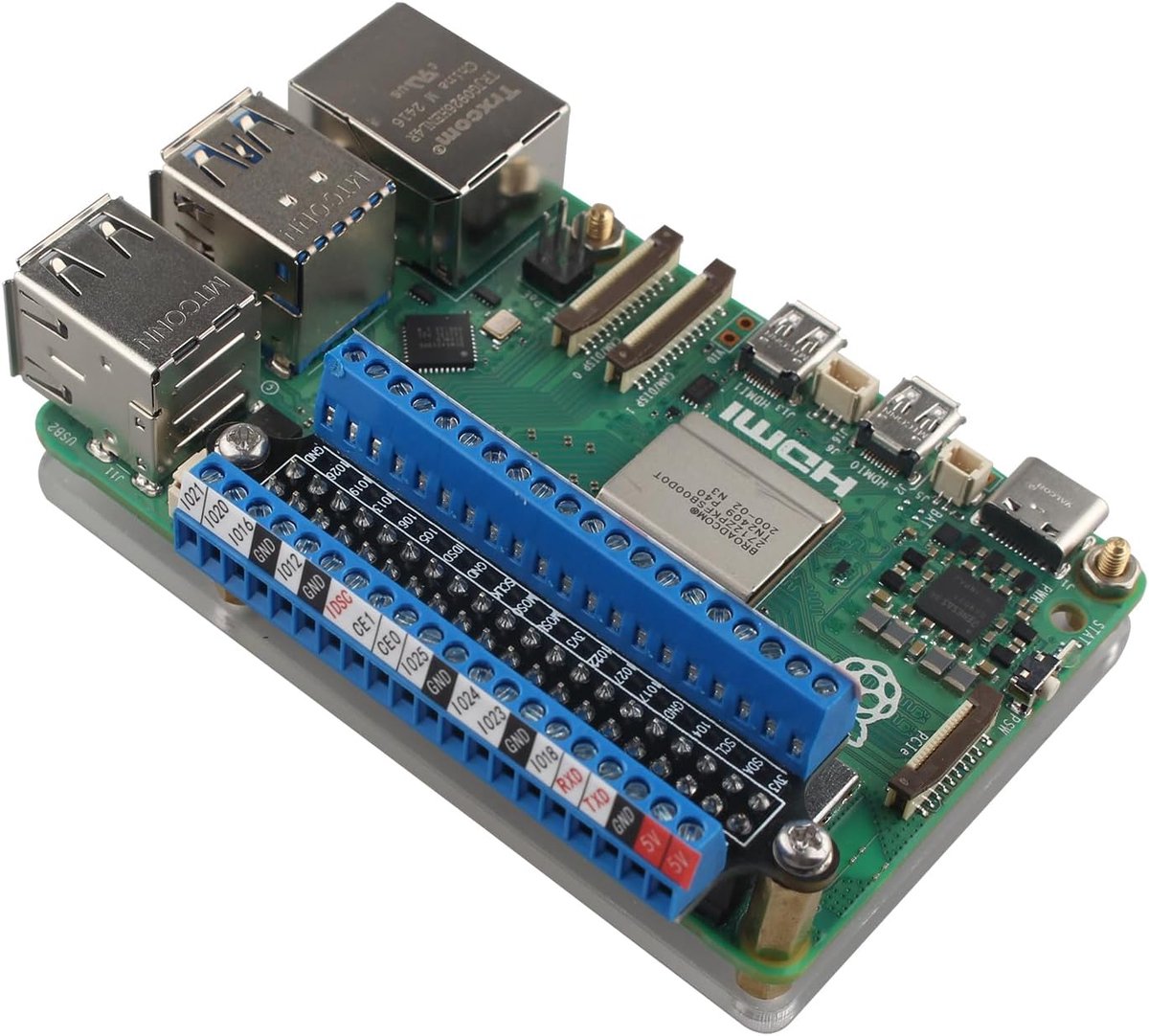 GPIO Uitbreidingsbord met Schroefklemmen voor Raspberry Pi Modellen