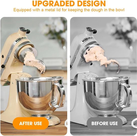 Roestvrijstalen Deeghaak voor Keukenmixer (4,5-5 Liter) - Vaatwasmachinebestendig Accessoire van Merkloos — afbeelding 2