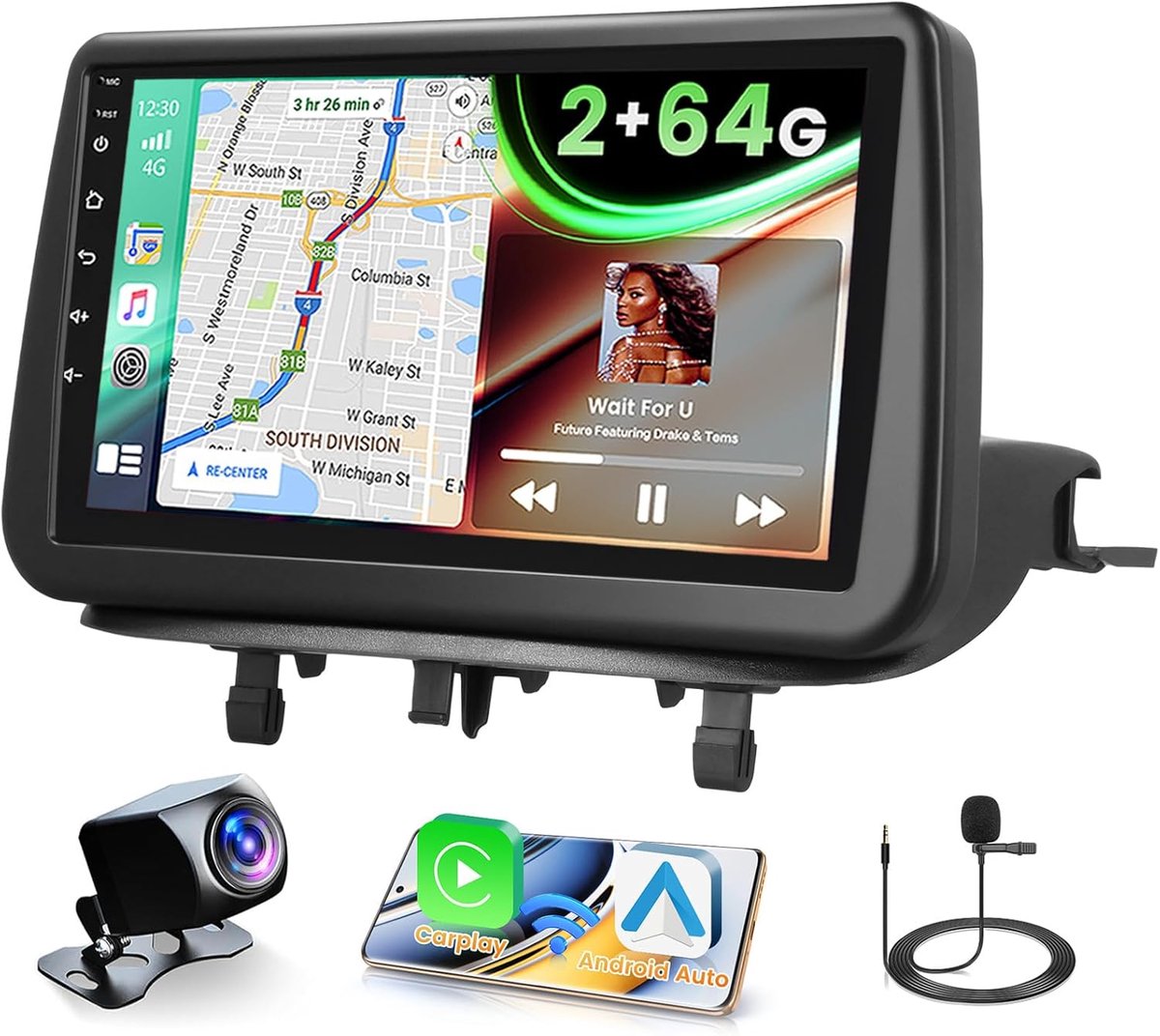 Autoradio Multimedia Systeem - Auto Navigatie - Inbouwen Auto - 9 Inch IPS Touchscreen