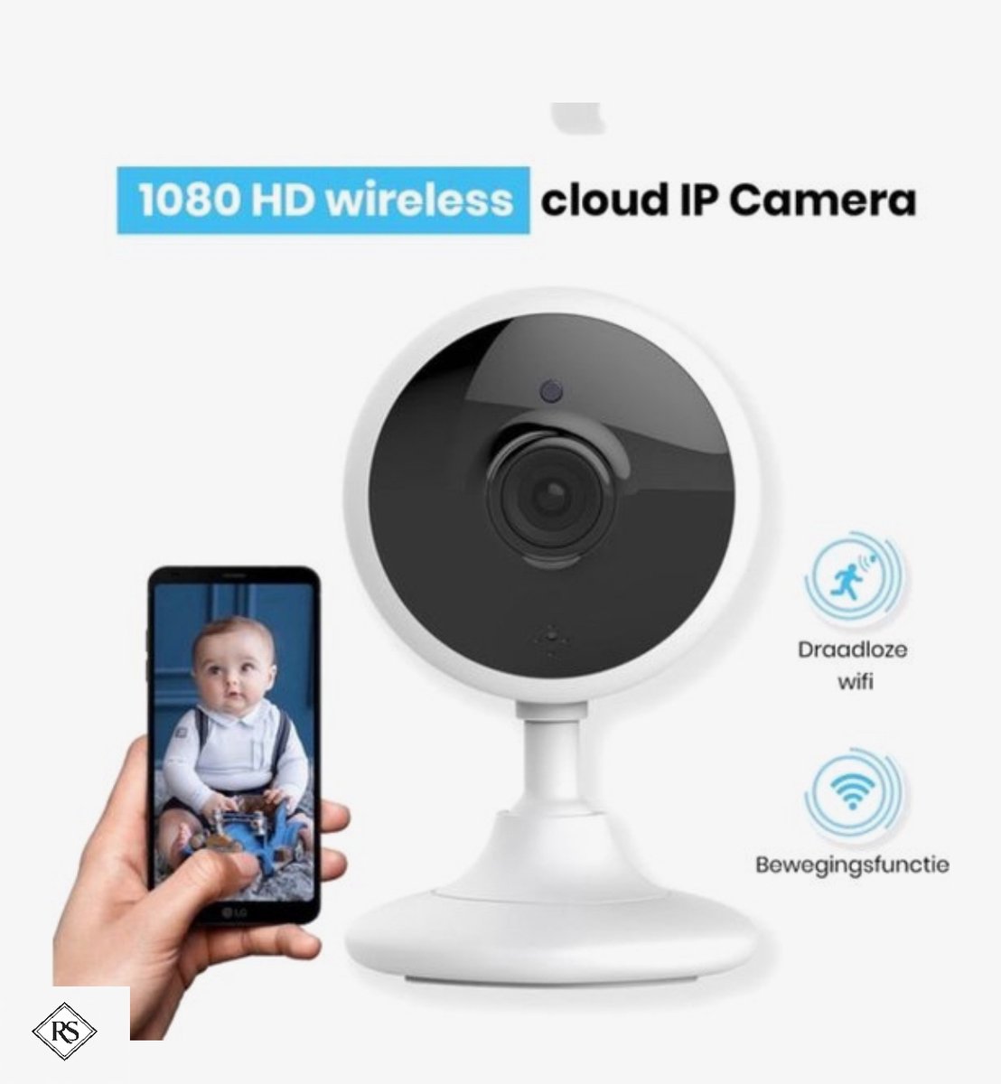 Babyfoon met camera - 1080HP Camera - Wifi - Night Vision - Product - €33,95