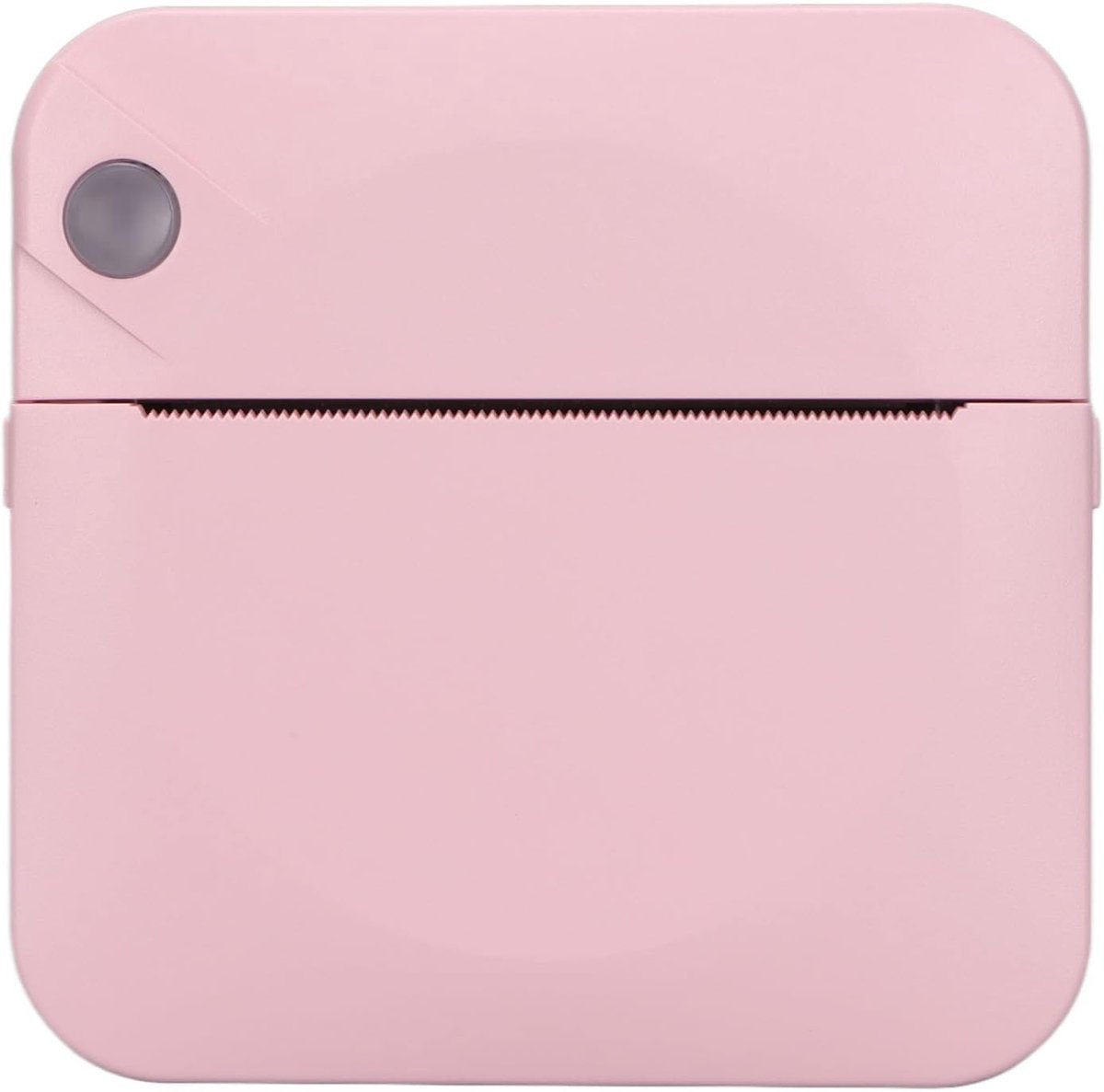 Compacte Bluetooth Thermische Labelprinter voor Verzendlabels, Notities en Memo's - 200DPI, Zonder Inkt - Roze