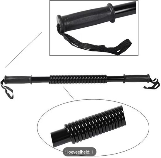 Iyowei Borstexpander Trekker – 5 Buizen Voor Thuis & Gym, Verstelbare Spier Trainer Voor Borst, Armen & Rug, Fitness Apparaat Voor Krachttraining