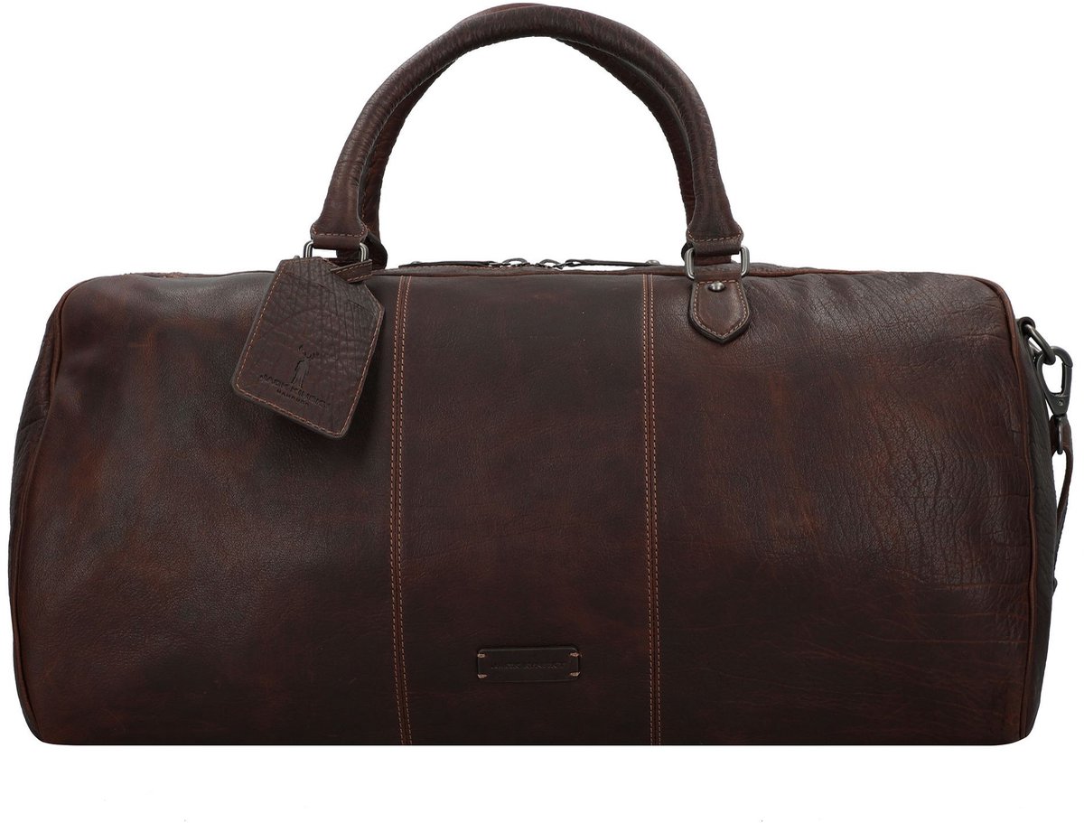 Jack Kinsky Porto Weekender reistas Leer 55 cm - mokka