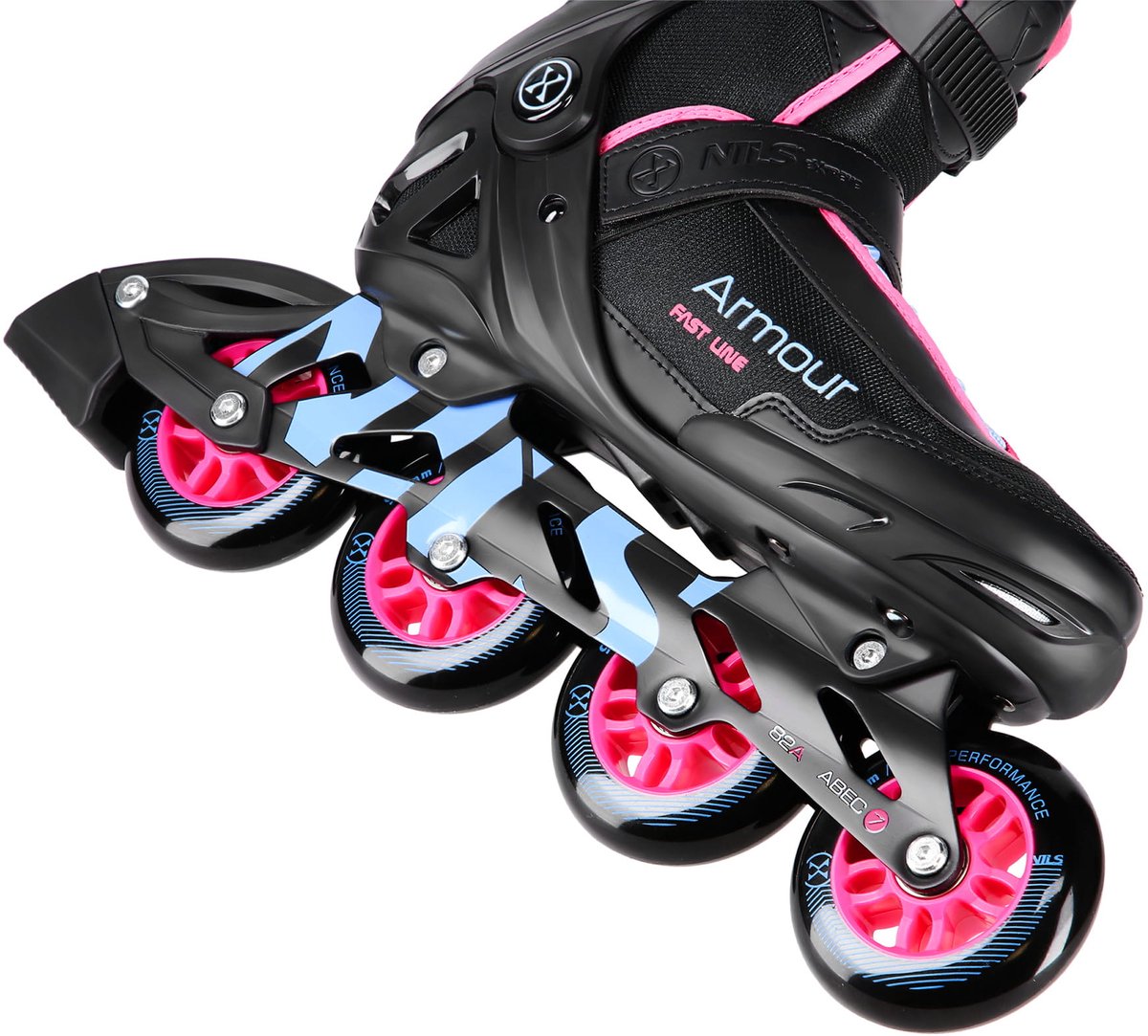 Nils Extreme NA22151 Inline Skates – ABEC-7 90mm Wielen Zwart
