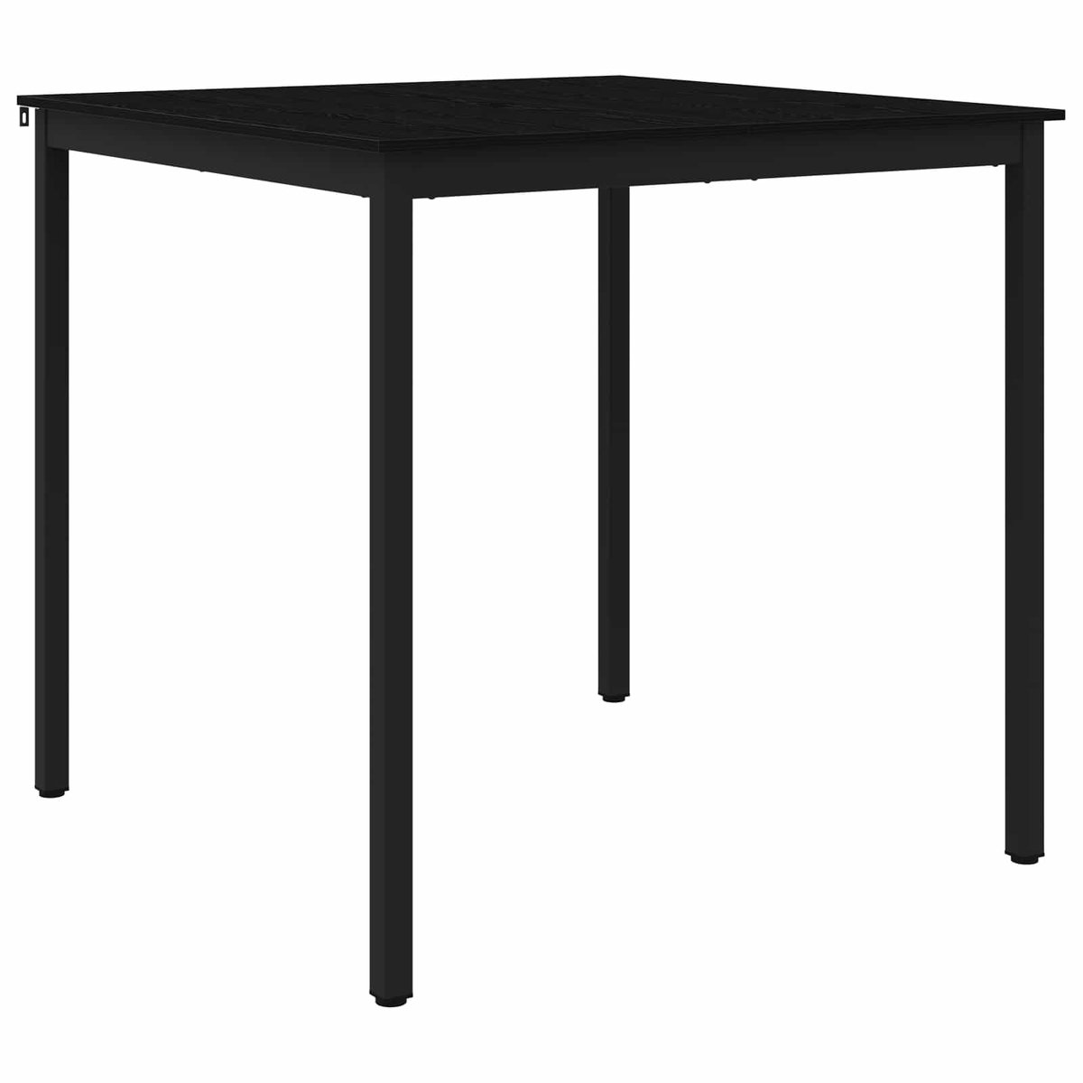 vidaXL Staande - Bartafel - Bewerkt - hout - Vierkant Zwart eiken