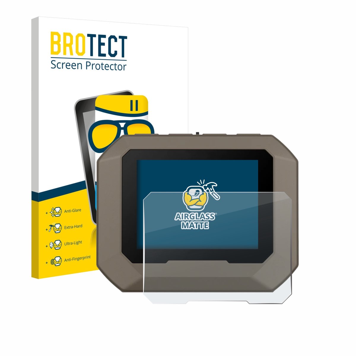 BROTECT - Screenprotector voor Garmin Xero C2 - Folie Beschermfolie Beschermglas matte