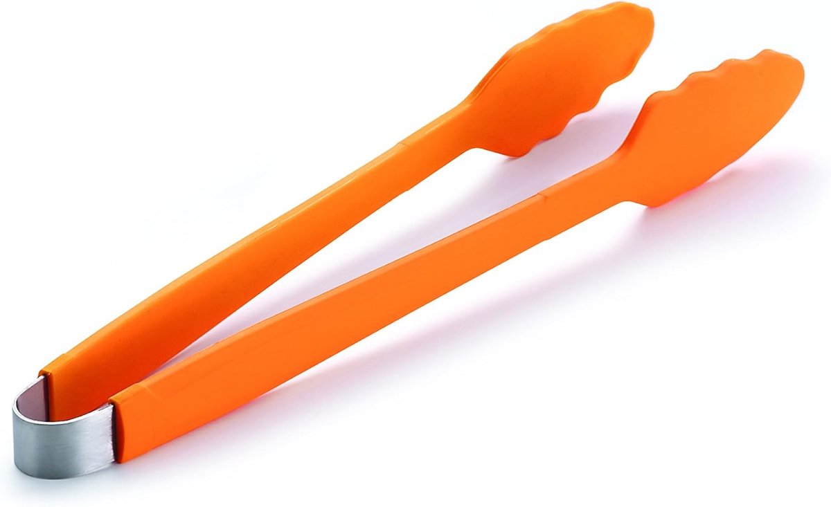 BBQ Tangen - Hittebestendig RVS en Silicone 33 cm