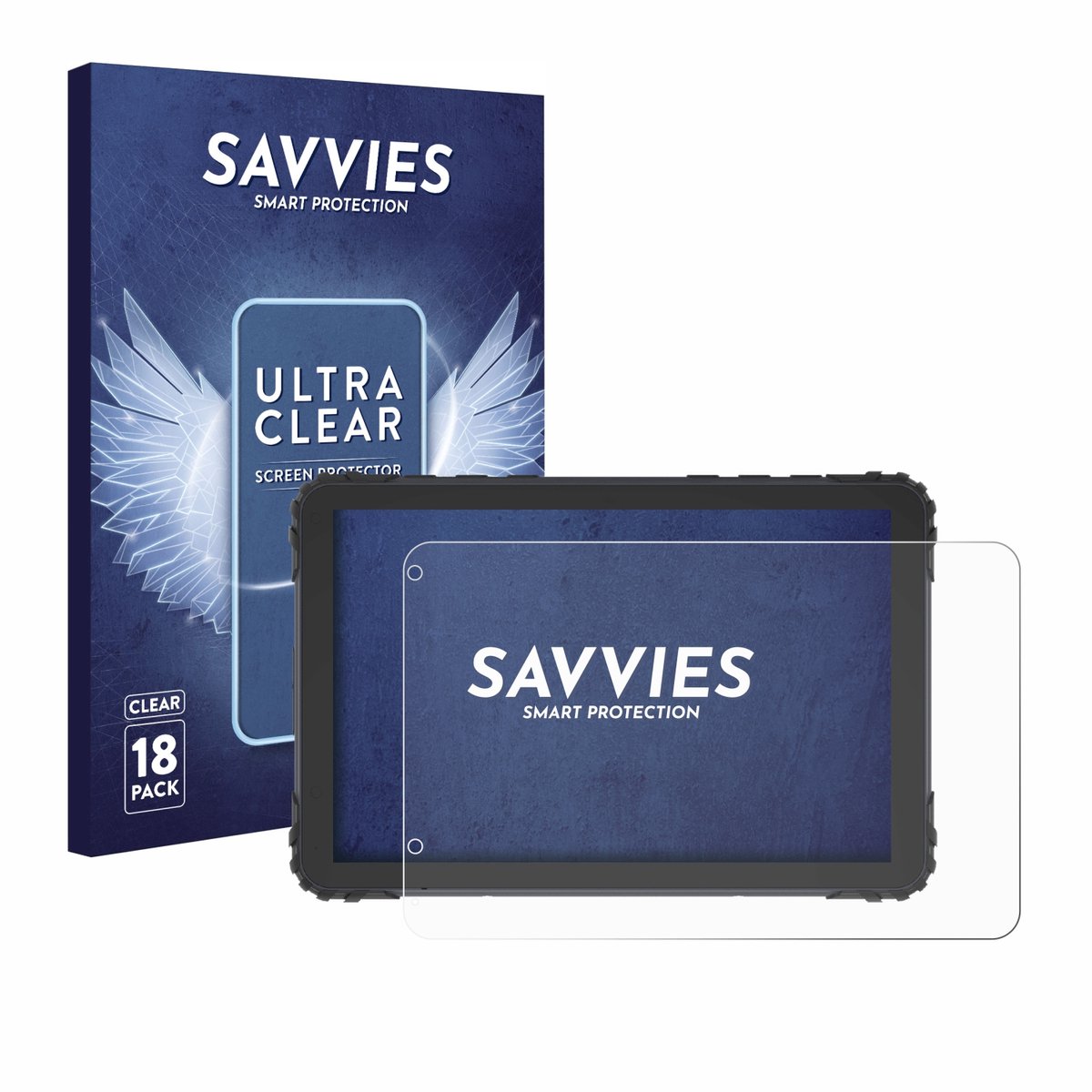 Savvies - Screenprotector voor DMD T880X 8" - Folie Beschermfolie transparant 18 Stuks