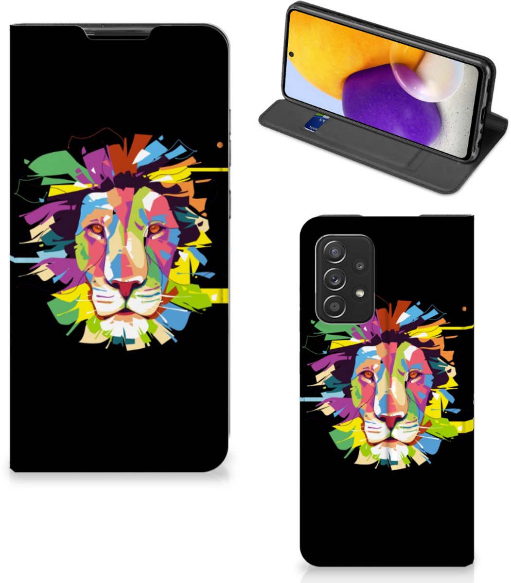 Samsung Galaxy A72 (5G/4G) Magnet Case Lion Color