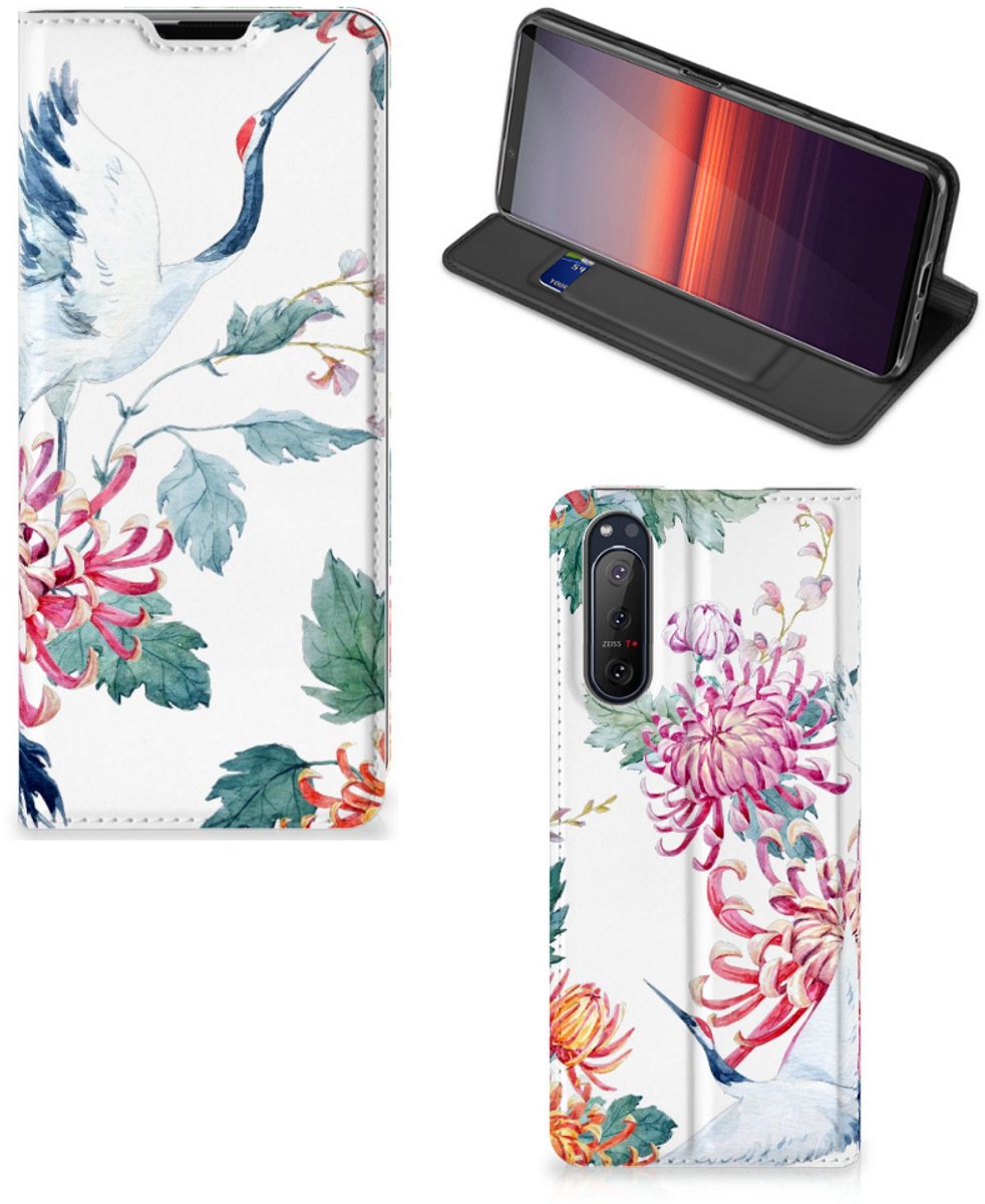 Sony Xperia 5 II Hoesje maken Bird Flowers