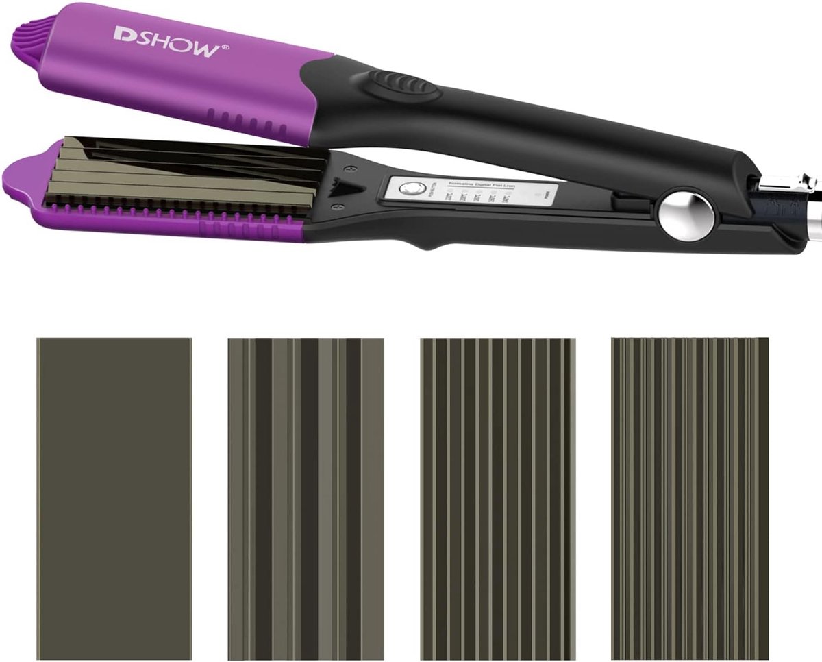 4-in-1 Haarstylingset met verwisselbare platen en automatische uitschakeling