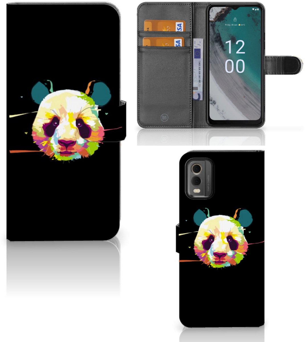 Nokia C32 Leuk Hoesje Panda Color