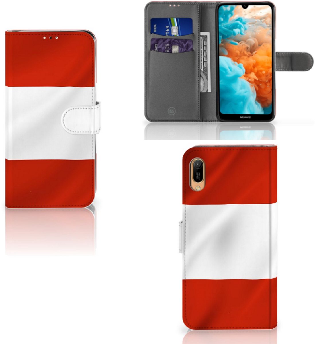 Boekhoesje voor Huawei Y6 (2019) Bookstyle Case Oostenrijk