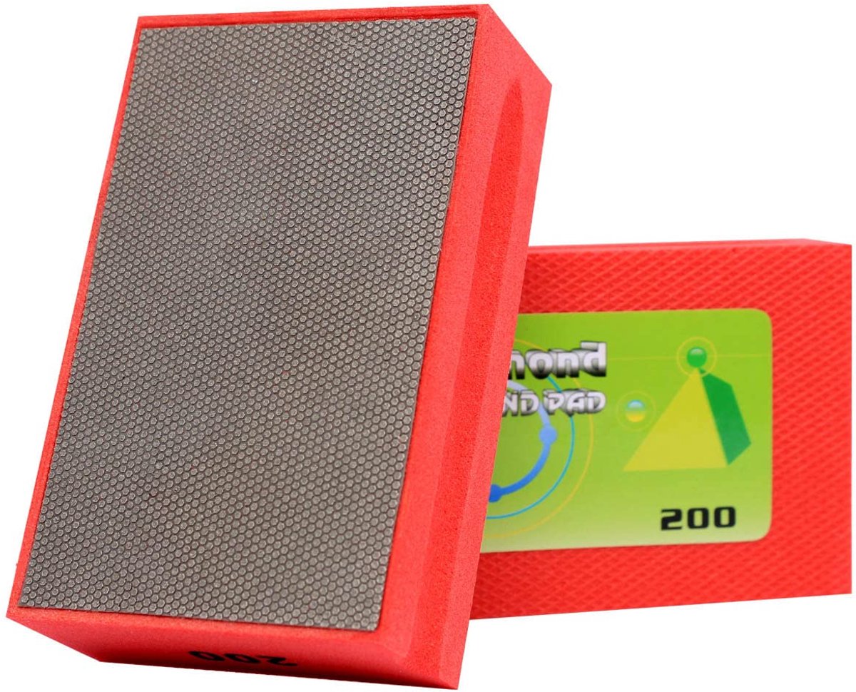 Diamant Handpolijsten Pads 200 Grit voor Tegels, Steen, Marmer, Beton, Keramiek, Graniet, en Glas