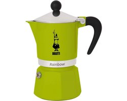 Gekleurd Aluminium Koffiezetapparaat voor 3 Kopjes - Regenboog Design