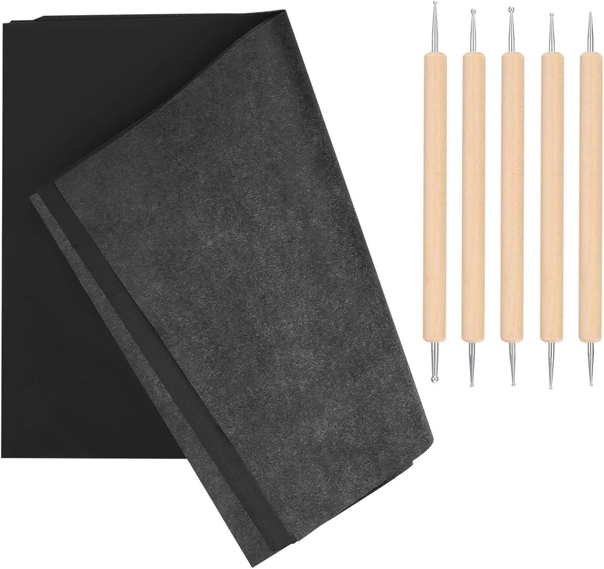 100 Vel Zwart Carbon Papier A4 - Transferpapier voor Tekenen en Afdrukken