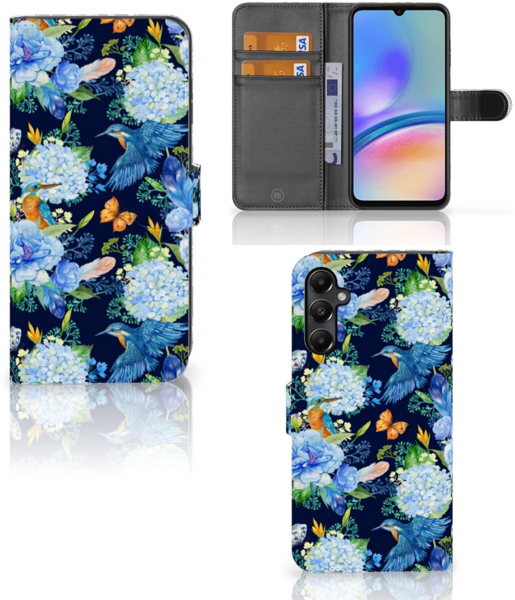 Telefoonhoesje met Pasjes voor Samsung Galaxy A05s IJsvogel
