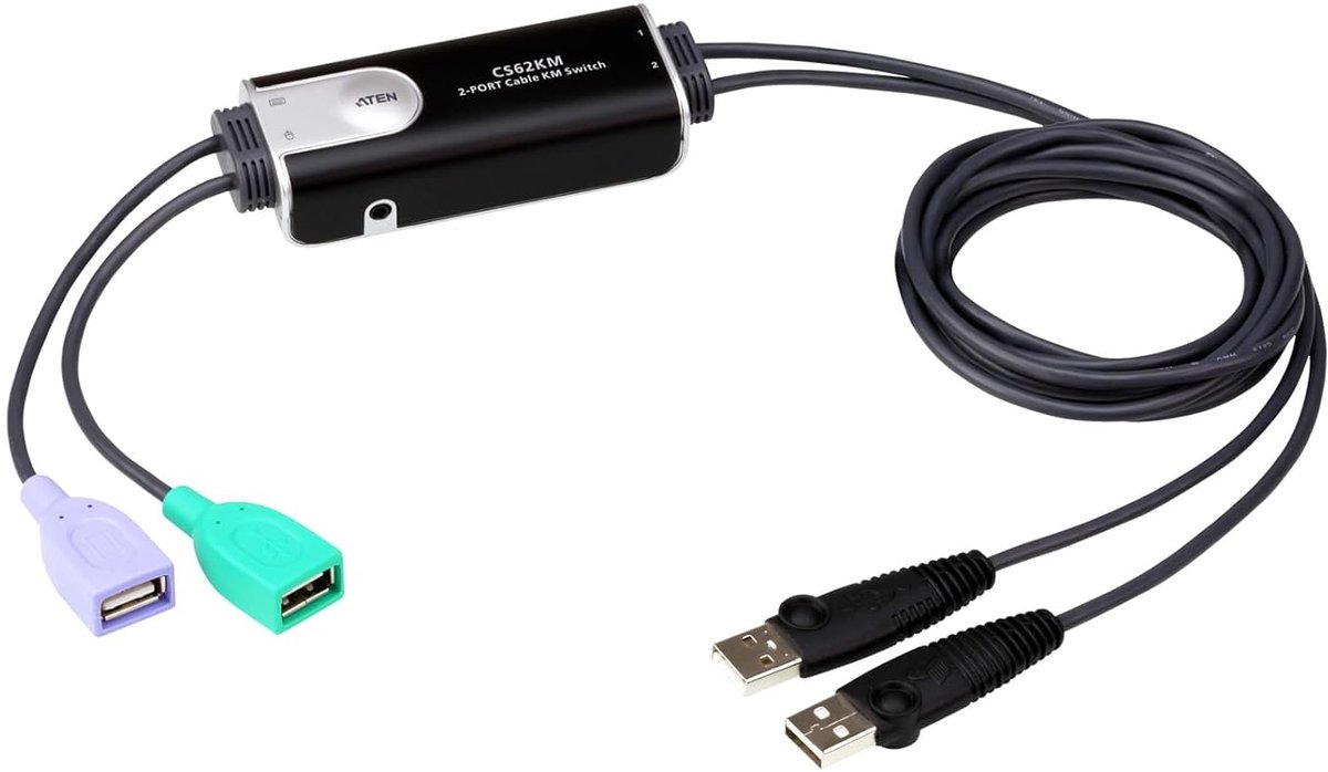 Grenzeloze KM Switch voor 2 Computers – Efficiënte Desktop Oplossing