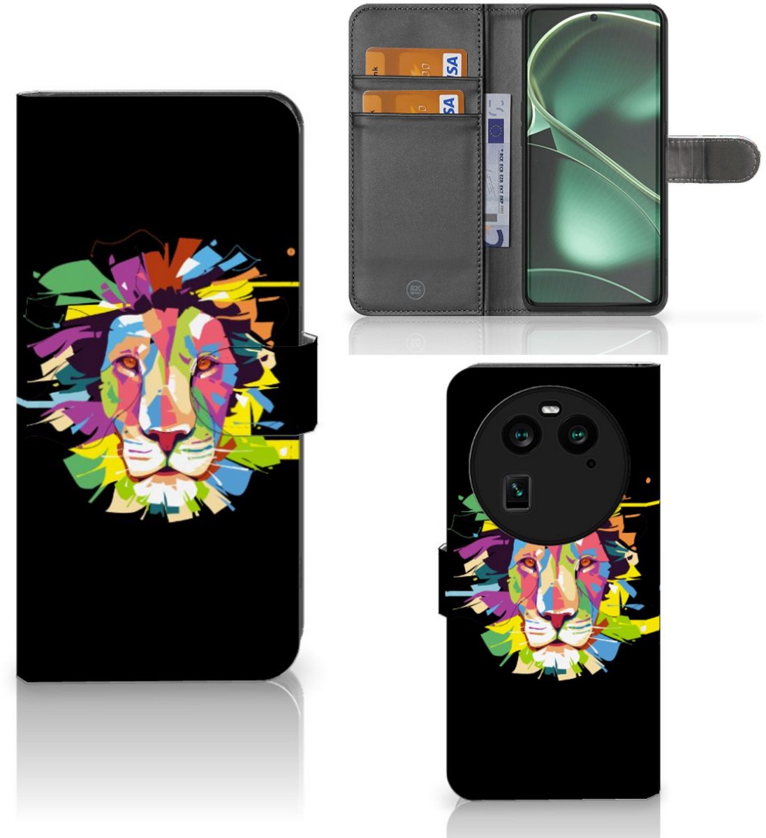 OPPO Find X6 Leuk Hoesje Lion Color